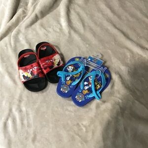 Kids Cars and Paw Patrol Character Sandals